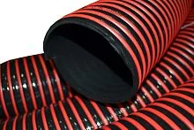 Шланг ассенизаторский морозостойкий ПВХ 102 мм (30 м) чёрный с красной спиралью Португалия купить