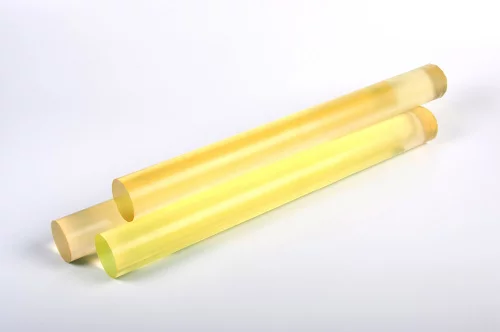 Полиуретан стержень Ф 50 мм   (L=500 мм, ~1,4 кг, жёлтый) Китай